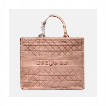 Dior 2020 Woman Canvas Book Tote Shopper Bag,41.5CM - 디올 2020 여성용 캔버스 북 토트 쇼퍼백 DIOB0531,41.5CM,핑크