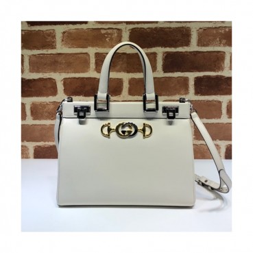 Gucci 2020 Zumi Handle Tote Shoulder Bag,27CM - 구찌 2020 주미 핸들 토트 숄더백 569712,GUB1041,27cm,화이트