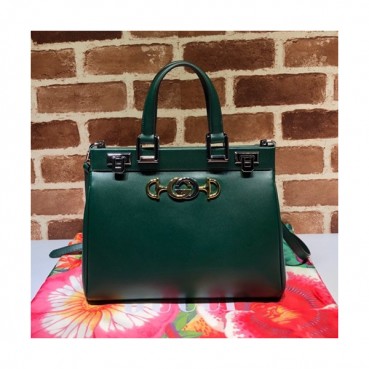 Gucci 2020 Zumi Handle Tote Shoulder Bag,27CM - 구찌 2020 주미 핸들 토트 숄더백 569712,GUB1038,27cm,그린