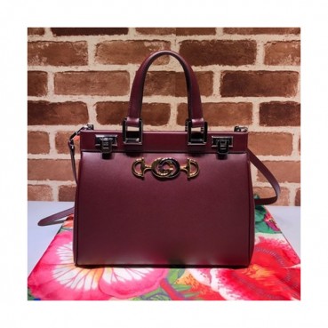 Gucci 2020 Zumi Handle Tote Shoulder Bag,27CM - 구찌 2020 주미 핸들 토트 숄더백 569712,GUB1037,27cm,와인