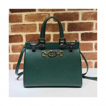 Gucci 2020 Zumi Handle Tote Shoulder Bag,27CM - 구찌 2020 주미 핸들 토트 숄더백 569712,GUB1034,27cm,그린