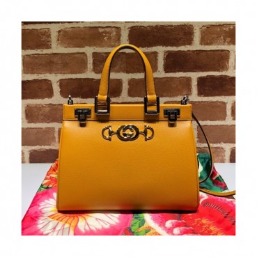 Gucci 2020 Zumi Handle Tote Shoulder Bag,27CM - 구찌 2020 주미 핸들 토트 숄더백 569712,GUB1033,27cm,옐로우