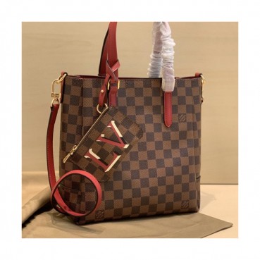 Louis Vuitton 2020 Belmont Tote Shoulder Shopper Bag,25.5 / 32cm - 루이비통 2020 벨몬트 토트 숄더 쇼퍼백 N60294,LOUB1947,25.5 / 32cm,브라운