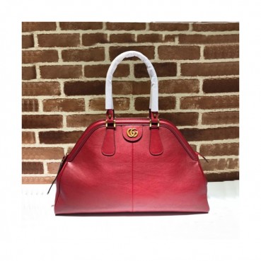 Gucci 2020 Large Re Belle Leather Top Handle Tote Bag,51CM - 구찌 2020 라지 르벨 레더 탑핸들 토트백 515937 ,GUB0994 ,51cm,레드