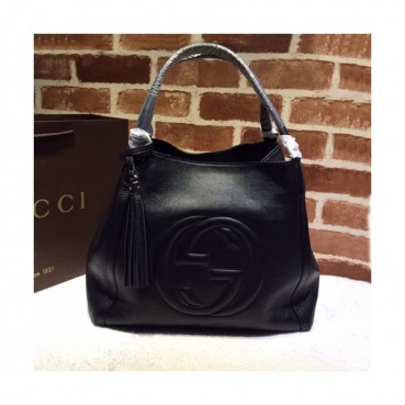Gucci 2020 Ladies Leather Tote Bag,35CM - 구찌 2020 여성용 레더  토트백 282309,GUB0972,35CM,블랙