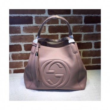 Gucci 2020 Ladies Leather Tote Bag,35CM - 구찌 2020 여성용 레더  토트백 282309,GUB0971,35CM,핑크