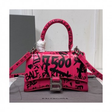 Balenciaga 2020 Leather Small Tote Shoulder Bag,21CM - 발렌시아가 2020 레더 스몰 토트 숄더백,BGB0535,21CM,핑크