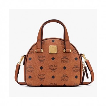 MCM 2020 Visetos Tote Shoulder Bag,18cm - 엠씨엠 2020 비세토스 토트 숄더백 MCMB0427, 18cm,브라운