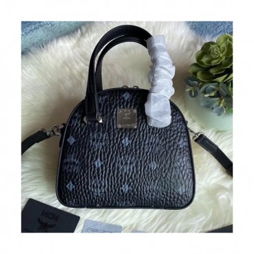 MCM 2020 Visetos Tote Shoulder Bag,18cm - 엠씨엠 2020 비세토스 토트 숄더백 MCMB0426, 18cm,블랙