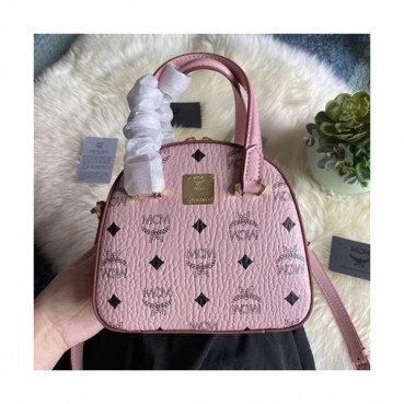 MCM 2020 Visetos Tote Shoulder Bag,18cm - 엠씨엠 2020 비세토스 토트 숄더백 MCMB0424, 18cm,핑크