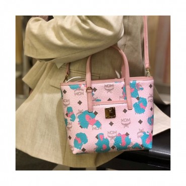 MCM 2020 Anya Mini Tote Shoulder Shopper Bag,19cm - 엠씨엠 2020 여성용 Anya  미니 토트 숄더 쇼퍼백 MCMB0422, 19cm,핑크