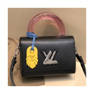 Louis Vuitton 2020 Leather Twist Tote Shouder Bag,23cm - 루이비통 2020 레더 트위스트 토트 숄더백 ,M50282,LOUB1944,23cm,블랙