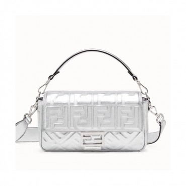 Fendi 2019 Baguette Tote Shoulder Bag, 26cm - 펜디 2019 바게트 토트 숄더백,FENB0502,26cm,실버