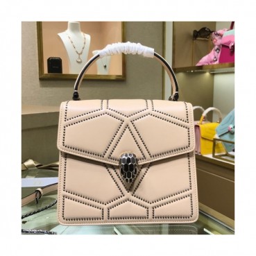 Bvlgari 2019 Serpenti Chain Tote Shoulder Bag,20CM - 불가리 2019 세르펜티 체인 토트 숄더백,BVLB0229,20cm,베이지