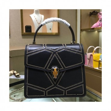 Bvlgari 2019 Serpenti Chain Tote Shoulder Bag,20CM - 불가리 2019 세르펜티 체인 토트 숄더백,BVLB0226,20cm,블랙