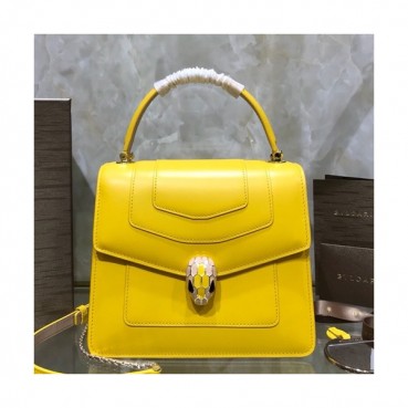 Bvlgari 2019 Serpenti Chain Tote Shoulder Bag - 불가리 2019 세르펜티 체인 토트 숄더백,BVLB0213,옐로우