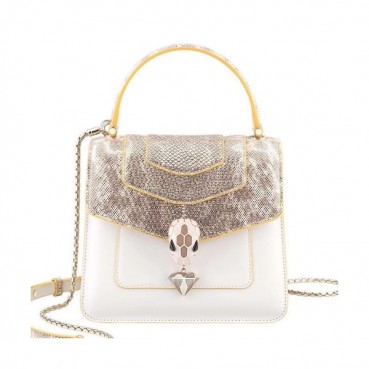 Bvlgari 2019 Serpenti Chain Tote Shoulder Bag - 불가리 2019 세르펜티 체인 토트 숄더백,BVLB0212,연옐로우골드