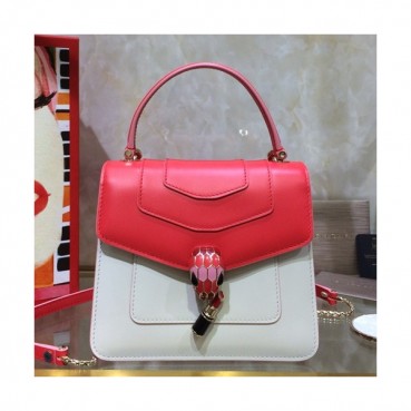 Bvlgari 2019 Serpenti Chain Tote Shoulder Bag - 불가리 2019 세르펜티 체인 토트 숄더백,BVLB0207,레드