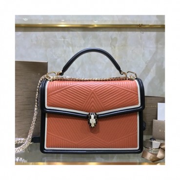 Bvlgari 2019 Serpenti Forever Chain Tote Shoulder Bag,28.5CM - 불가리 2019 세르펜티 포에버 체인 토트 숄더백,BVLB0194,28.5cm,핑크