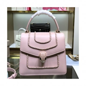 Bvlgari 2019 Serpenti Chain Tote Shoulder Bag,18CM - 불가리 2019 세르펜티 체인 토트 숄더백,BVLB0179,18cm,핑크