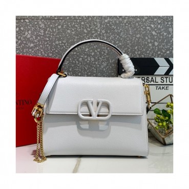 Valentino 2019 Leather Vsling Small Tote Shoudler Bag,25CM - 발렌티노 2019 레더 브이슬링 스몰 토트 숄더백,0025