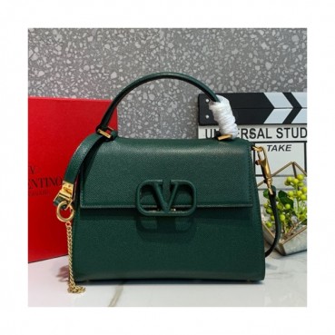 Valentino 2019 Leather Vsling Small Tote Shoudler Bag,25CM - 발렌티노 2019 레더 브이슬링 스몰 토트 숄더백,0025