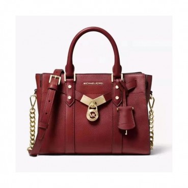 Michael Kors 2019 Leather Tote Shoulder Bag, 27CM - 마이클 코어스 2019 레더 토트 숄더백 ,MKB0309, 27CM,와인