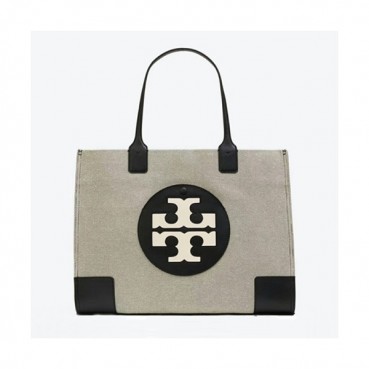Tory Burch 2019 Linen Tote Shopper Bag,43.5cm - 토리버치 2019 린넨 토트 쇼퍼백 TBB0251,43.5cm,그레이