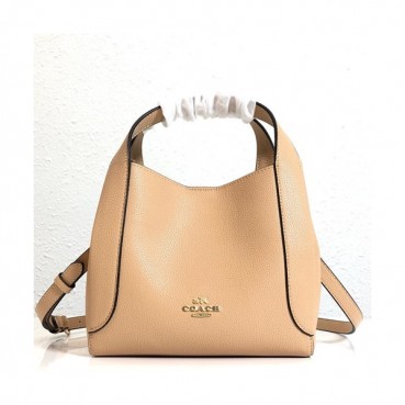 Coach 2019 Leather Tote Shoulder Bag,23cm - 코치 2019 레더 토트 숄더백 COAB0226,23cm,베이지