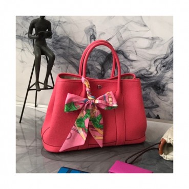 Hermes 2019 Garden Party Leather Tote Bag ,30cm - 에르메스 2019 가든파티 레더 여성용 토트백 HERB0787,30cm,핑크