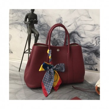 Hermes 2019 Garden Party Leather Tote Bag ,30cm - 에르메스 2019 가든파티 레더 여성용 토트백 HERB0783,30cm,와인