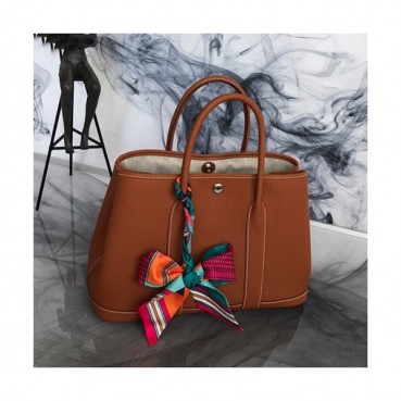 Hermes 2019 Garden Party Leather Tote Bag ,30cm - 에르메스 2019 가든파티 레더 여성용 토트백 HERB0781,30cm,브라운
