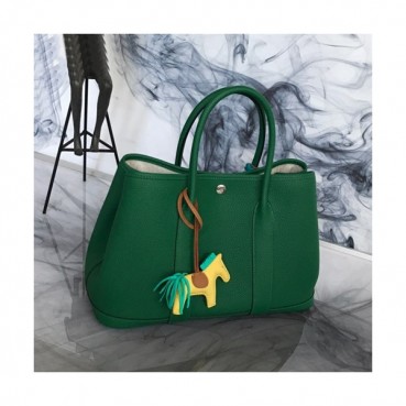 Hermes 2019 Garden Party Leather Tote Bag ,30cm - 에르메스 2019 가든파티 레더 여성용 토트백 HERB0779,30cm,그린