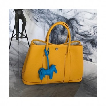Hermes 2019 Garden Party Leather Tote Bag ,30cm - 에르메스 2019 가든파티 레더 여성용 토트백 HERB0778,30cm,옐로우