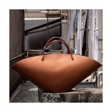 Jil Sander 2019 Sombrero Leather Large Tote Bag,67cm - 질샌더 2019 솜브레로 여성용 레더 라지 토트백 JILB0017,67cm,브라운