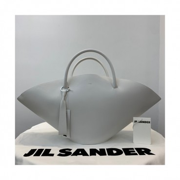 Jil Sander 2019 Sombrero Leather Large Tote Bag,67cm - 질샌더 2019 솜브레로 여성용 레더 라지 토트백 JILB0016,67cm,화이트