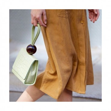 By Far 2019 Leather Tote Bag,16.5cm - 바이 파 2019 여성용 레더 토트백 BYFB0025,16.5cm,연두