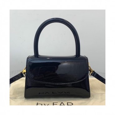 By Far 2019 Leather Tote Shoulder Bag,17cm - 바이 파 2019 레더 토트 숄더백 BYFB0018,17cm,블랙