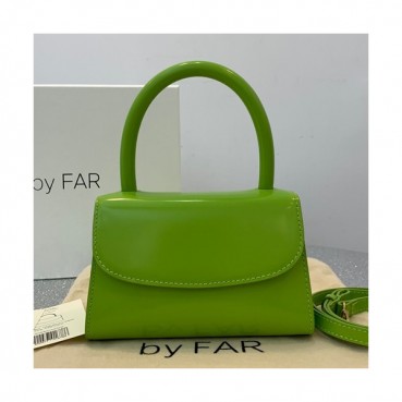By Far 2019 Leather Tote Shoulder Bag,17cm - 바이 파 2019 레더 토트 숄더백 BYFB0017,17cm,그린