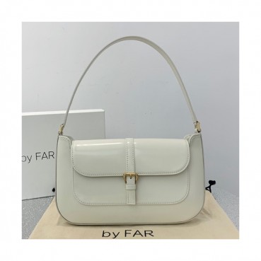 By Far 2019 Leather Tote Shoulder Bag,26cm - 바이 파 2019 레더 토트 숄더백 BYFB0001,26cm,화이트