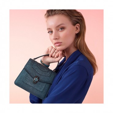 Bvlgari 2019 Serpenti Forever Tote Shoulder Bag,18CM - 불가리 2019 세르펜티 포에버 토트 숄더백,BVLB0169,18cm블루