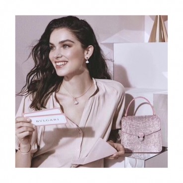 Bvlgari 2019 Serpenti Forever Tote Shoulder Bag,18CM - 불가리 2019 세르펜티 포에버 토트 숄더백,BVLB0168,18cm,핑크