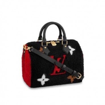Louis Vuitton 2019 Teddy Speedy Tote Shoulder Bag,25cm - 루이비통 2019 테디 스피디 토트 숄더백 M41113,LOUB1841,25cm,블랙