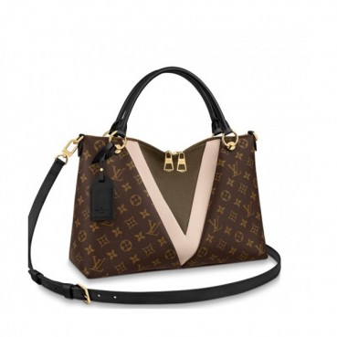 Louis Vuitton 2019 Monogram V Tote Shoulder Bag,36cm - 루이비통 2019 모노그램 V 토트 숄더백 M44473,LOUB1839,36cm,브라운