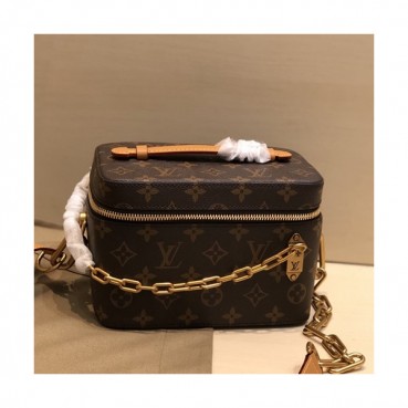 Louis Vuitton 2019 Monogram Beauty Case Tote Shoulder Bag,19cm - 루이비통 2019 모노그램 뷰티 케이스 토트 숄더백 M61113,LOUB1832,19cm,브라운
