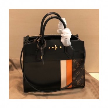 Louis Vuitton 2019 City Steamer Tote Shoulder Bag,26.5/31cm - 루이비통 2019 시티 스티머 토트 숄더백 M55433,LOUB1789,26.5/31cm,블랙+브라운