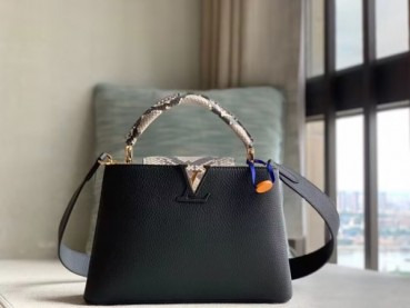 루이비통 여성 블랙 토트백 - Louis vuitton Womens Black Tote Bag 