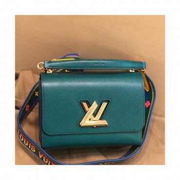 Louis Vuitton 2019 Leather Twist Tote Shouder Bag,23cm - 루이비통 2019 레더 트위스트 토트 숄더백 ,M50282,LOUB1740,23cm,그린