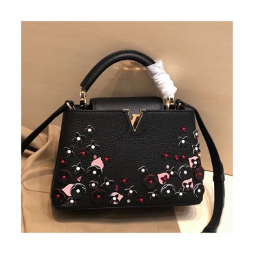 Louis Vuitton 2019 Capucines Tote Shoulder Bag,27/31cm - 루이비통 2019 카푸신 토트 숄더백  M48865,LOUB1733,27/31cm,블랙