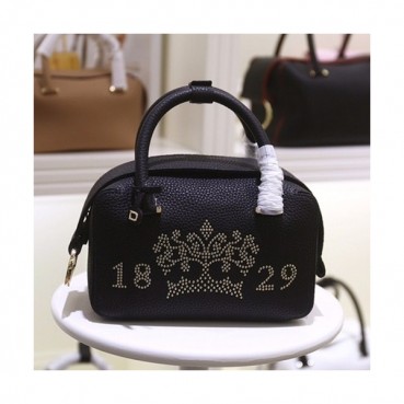 Delvaux 2019 Cool Box Leather Tote Shoulder Bag,23cm- 델보 2019 쿨 박스 레더 토트 숄더백,DVB0336,23CM,블랙